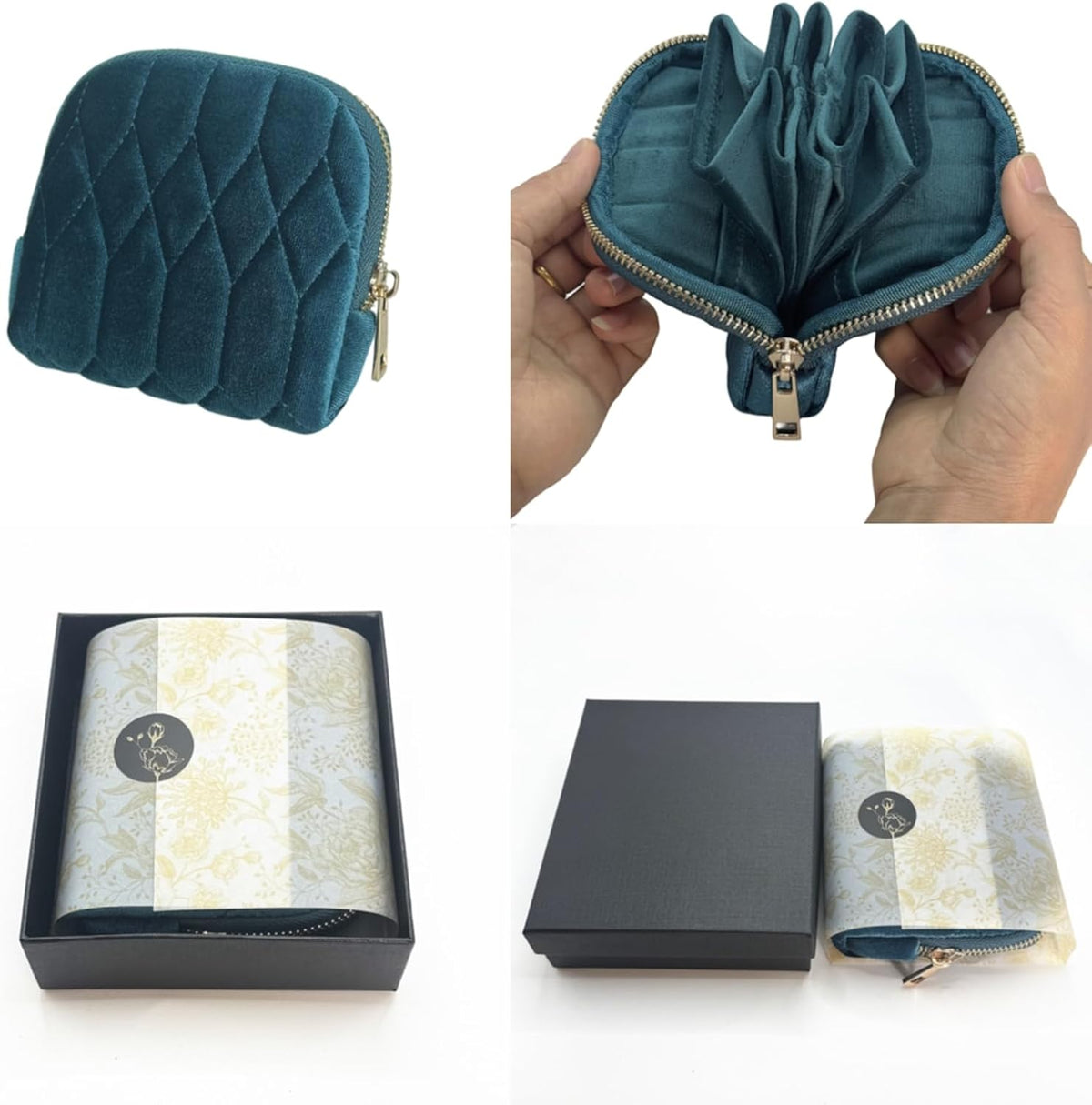 Small Travel Jewelry Case - Jewelry Travel Organizer Bag with Tassel Zipper for Bracelets, Necklaces, Bangles, Jewelry Organizer Storage Bag Gift for Women Girls - LJB001-Olive Green