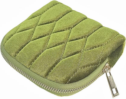 Small Travel Jewelry Case - Jewelry Travel Organizer Bag with Tassel Zipper for Bracelets, Necklaces, Bangles, Jewelry Organizer Storage Bag Gift for Women Girls - LJB001-Olive Green