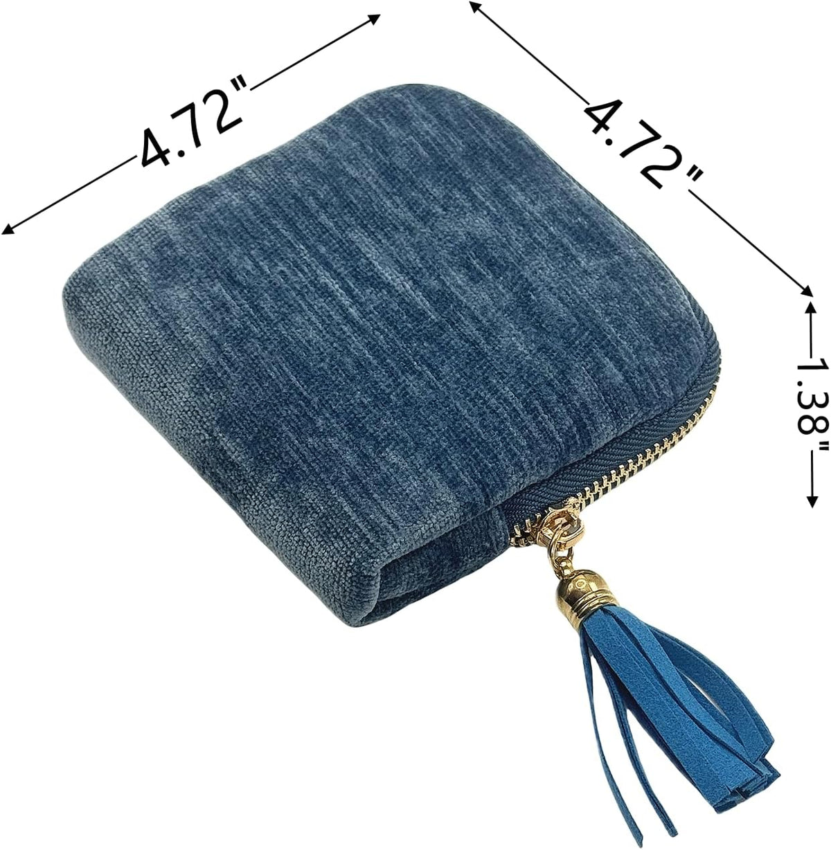 Small Travel Jewelry Case - Jewelry Travel Organizer Bag with Tassel Zipper for Bracelets, Necklaces, Bangles, Jewelry Organizer Storage Bag Gift for Women Girls - LJB001-Olive Green