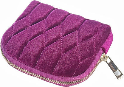 Small Travel Jewelry Case - Jewelry Travel Organizer Bag with Tassel Zipper for Bracelets, Necklaces, Bangles, Jewelry Organizer Storage Bag Gift for Women Girls - LJB001-Olive Green