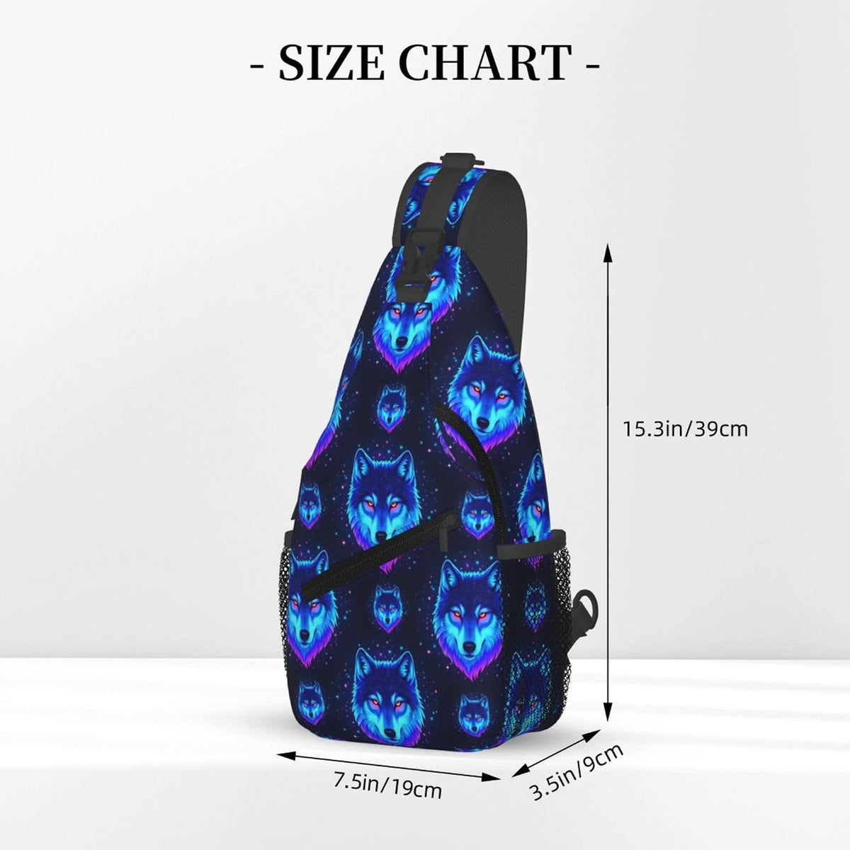 Men Women Sling Shoulder Backpack Casual Carrying Tote Case Crossbody Travel Bag, Anti-Theft Multipurpose Carry On Bag, Dolphin Lotus Crossbody Bag
