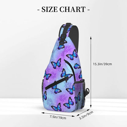 Men Women Sling Shoulder Backpack Casual Carrying Tote Case Crossbody Travel Bag, Anti-Theft Multipurpose Carry On Bag, Dolphin Lotus Crossbody Bag