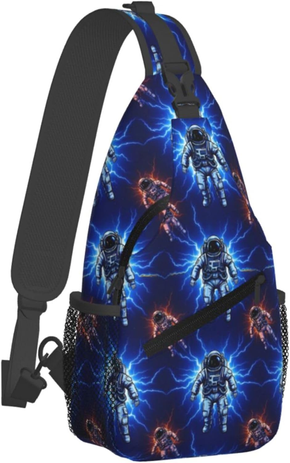 Men Women Sling Shoulder Backpack Casual Carrying Tote Case Crossbody Travel Bag, Anti-Theft Multipurpose Carry On Bag, Dolphin Lotus Crossbody Bag
