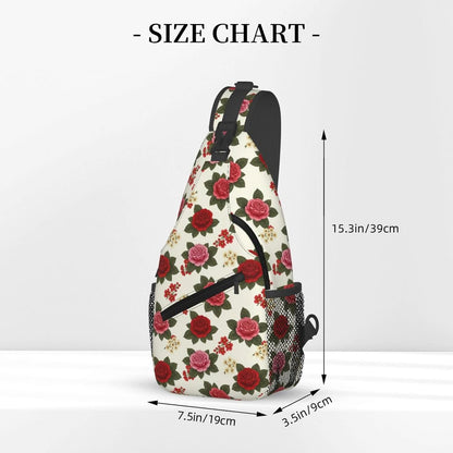 Men Women Sling Shoulder Backpack Casual Carrying Tote Case Crossbody Travel Bag, Anti-Theft Multipurpose Carry On Bag, Dolphin Lotus Crossbody Bag