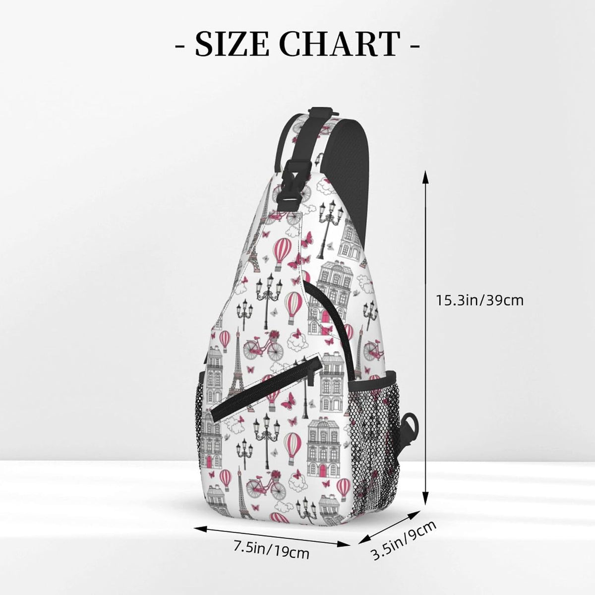 Men Women Sling Shoulder Backpack Casual Carrying Tote Case Crossbody Travel Bag, Anti-Theft Multipurpose Carry On Bag, Dolphin Lotus Crossbody Bag