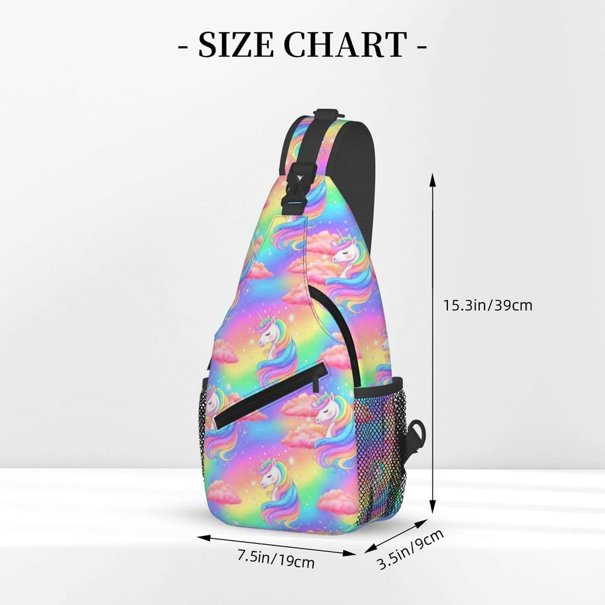 Men Women Sling Shoulder Backpack Casual Carrying Tote Case Crossbody Travel Bag, Anti-Theft Multipurpose Carry On Bag, Dolphin Lotus Crossbody Bag