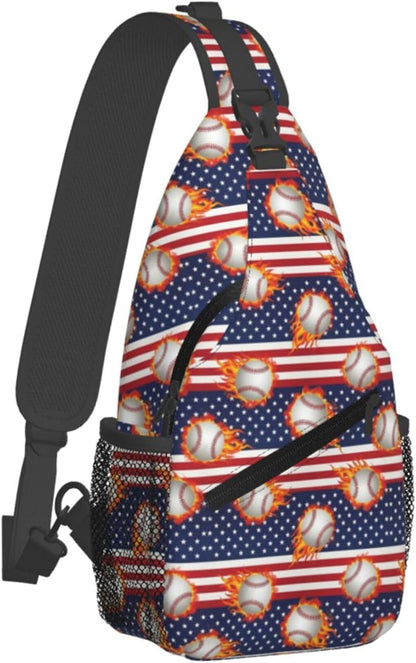 Men Women Sling Shoulder Backpack Casual Carrying Tote Case Crossbody Travel Bag, Anti-Theft Multipurpose Carry On Bag, Dolphin Lotus Crossbody Bag