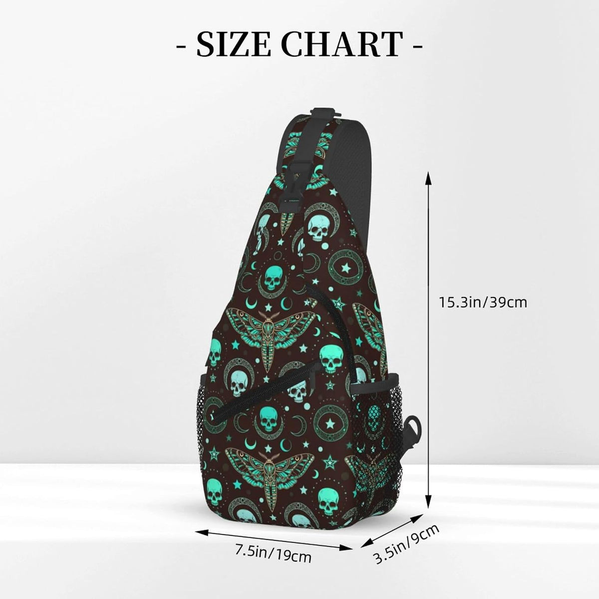 Men Women Sling Shoulder Backpack Casual Carrying Tote Case Crossbody Travel Bag, Anti-Theft Multipurpose Carry On Bag, Dolphin Lotus Crossbody Bag