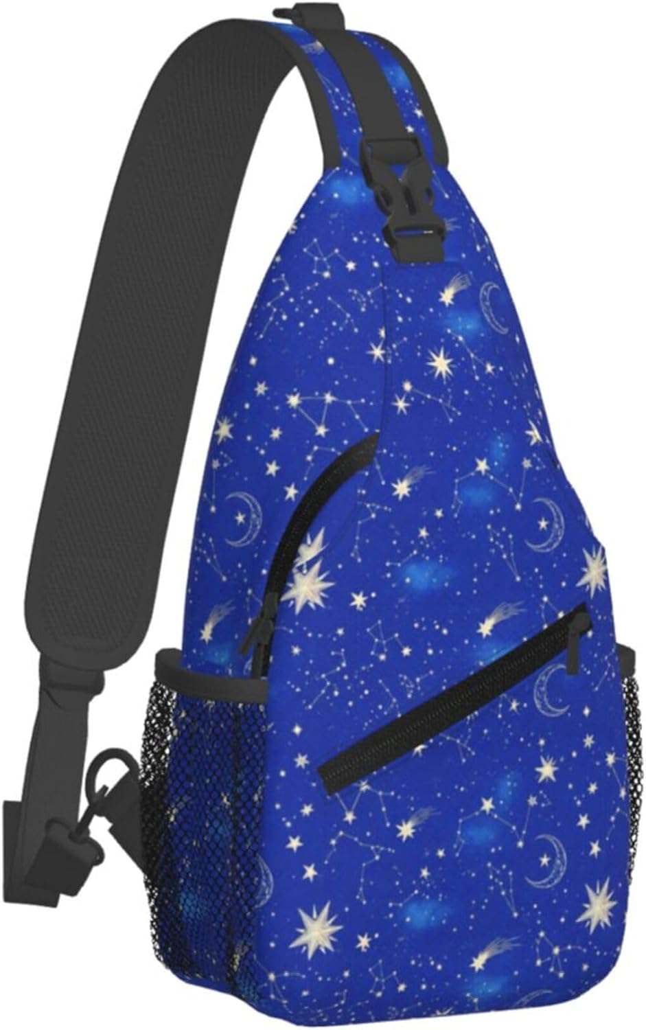 Men Women Sling Shoulder Backpack Casual Carrying Tote Case Crossbody Travel Bag, Anti-Theft Multipurpose Carry On Bag, Dolphin Lotus Crossbody Bag