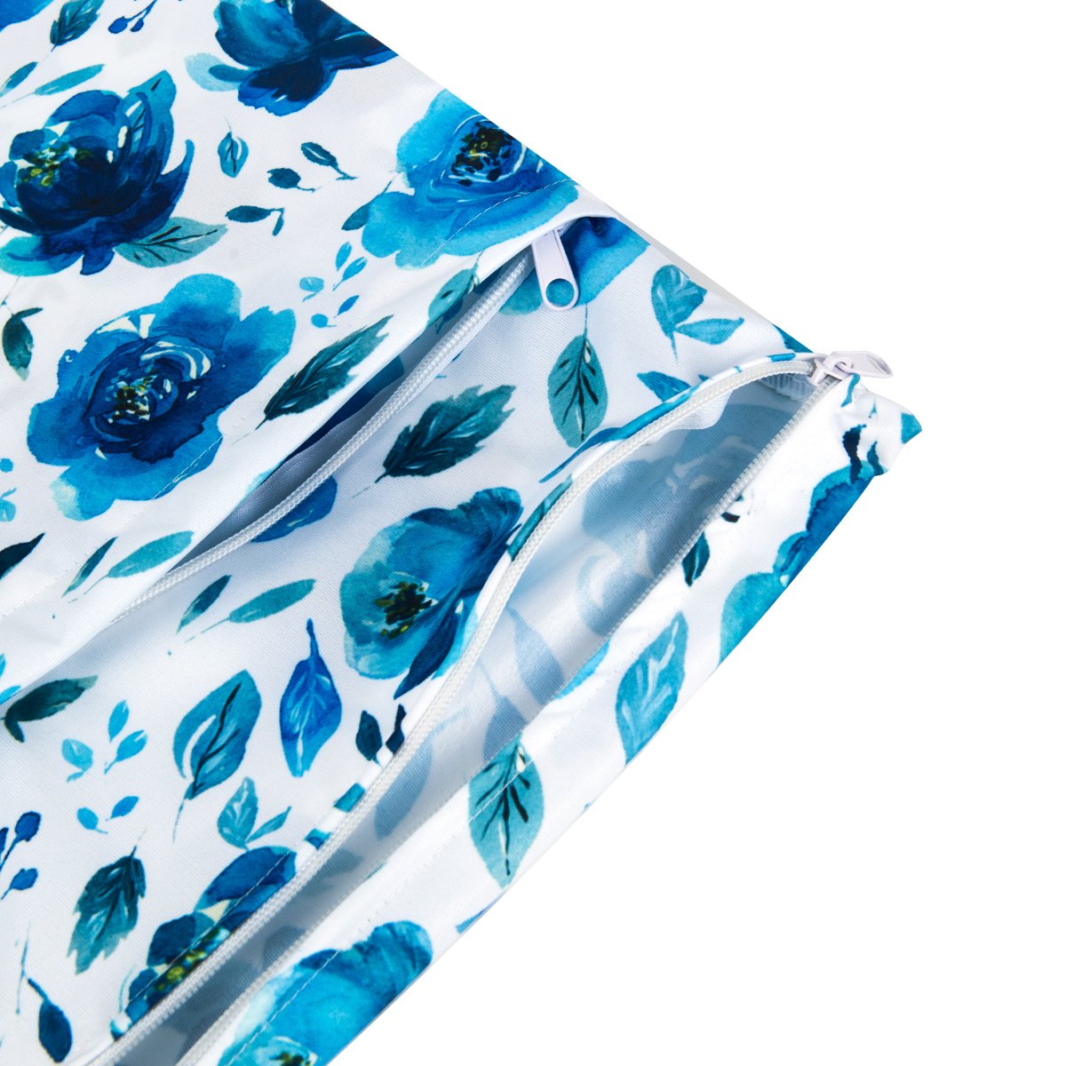 ALVA 2pcs Cloth Diaper Wet Dry Bags Waterproof Reusable with Two Zippered Pockets Travel Beach Pool Daycare Soiled Baby Items Yoga Gym Bag for Swimsuits or Wet Clothes L2629