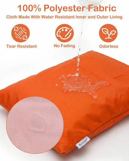 ALVA 2pcs Cloth Diaper Wet Dry Bags Waterproof Reusable with Two Zippered Pockets Travel Beach Pool Daycare Soiled Baby Items Yoga Gym Bag for Swimsuits or Wet Clothes L2629