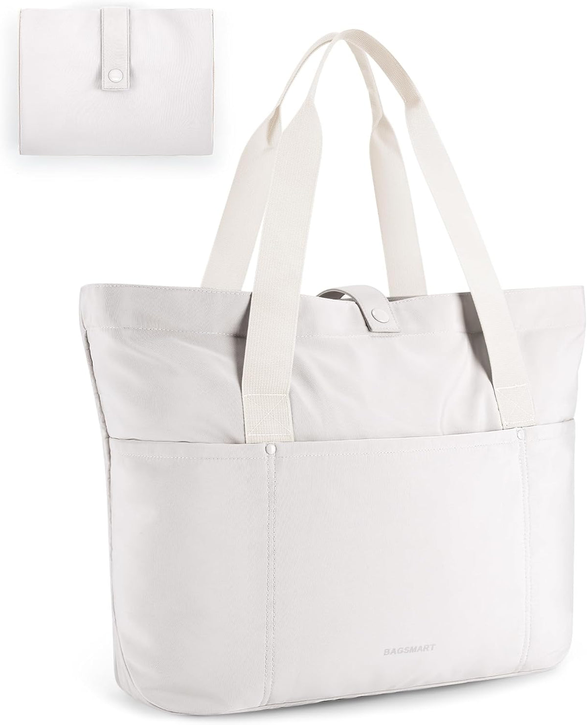 Tote Bag for Women, Foldable Tote Bag With Zipper Travel Shoulder Bag Handbag for Work