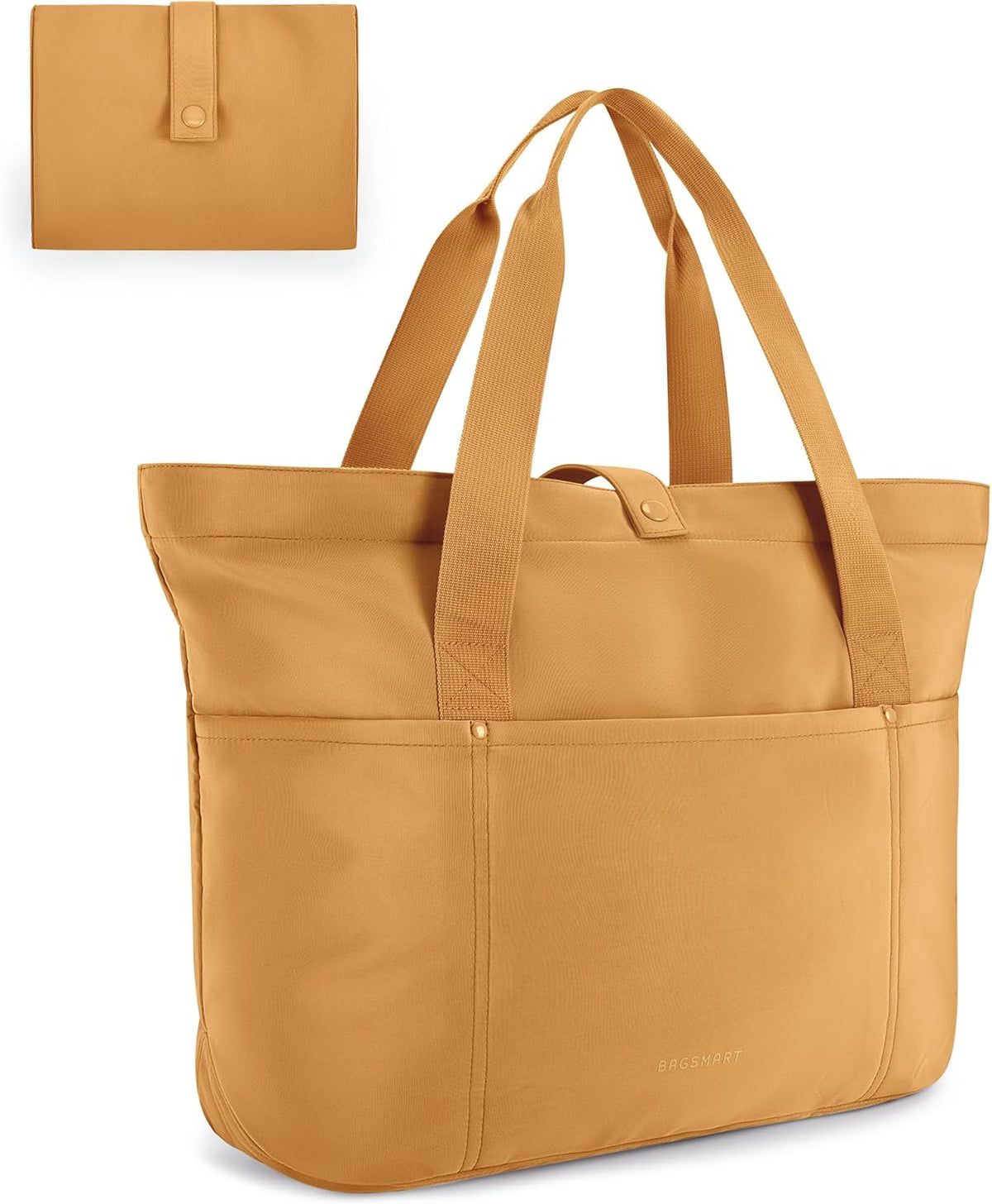 Tote Bag for Women, Foldable Tote Bag With Zipper Travel Shoulder Bag Handbag for Work