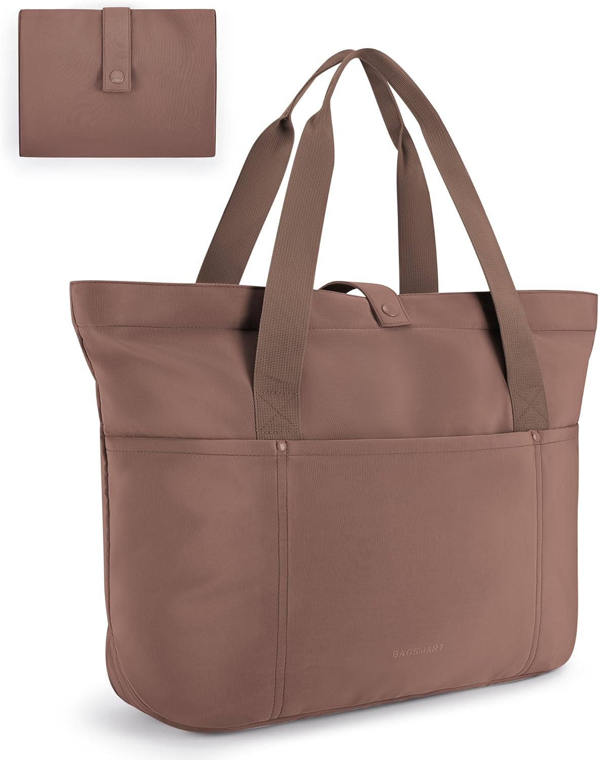Tote Bag for Women, Foldable Tote Bag With Zipper Travel Shoulder Bag Handbag for Work
