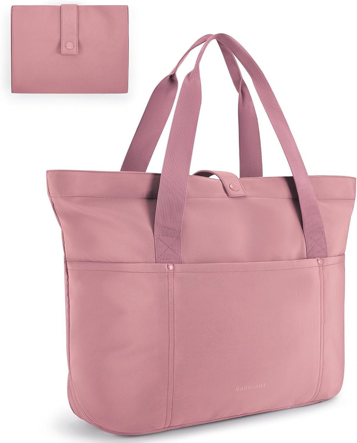 Tote Bag for Women, Foldable Tote Bag With Zipper Travel Shoulder Bag Handbag for Work