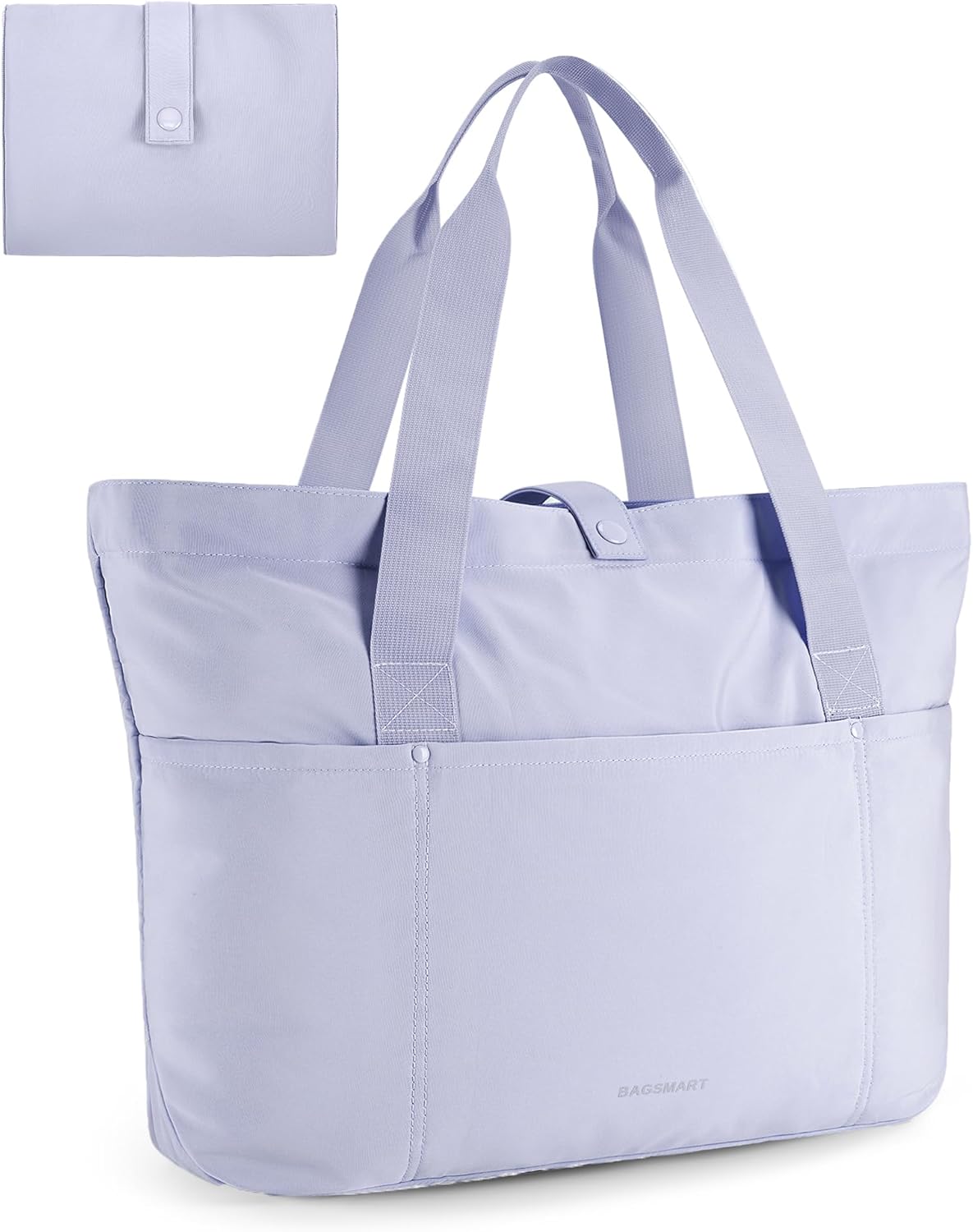 Tote Bag for Women, Foldable Tote Bag With Zipper Travel Shoulder Bag Handbag for Work