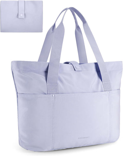 Tote Bag for Women, Foldable Tote Bag With Zipper Travel Shoulder Bag Handbag for Work