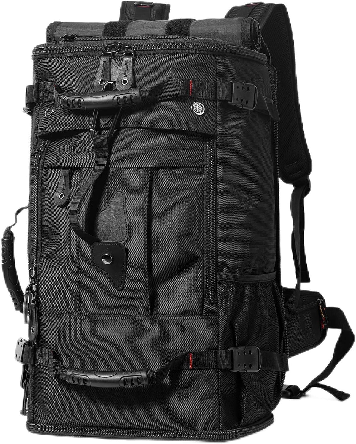 Large Capacity For Travel Hiking Sports Carry On Backpack Durable Convertible Duffle Bag Laptop airplane (black, 60L-Large)