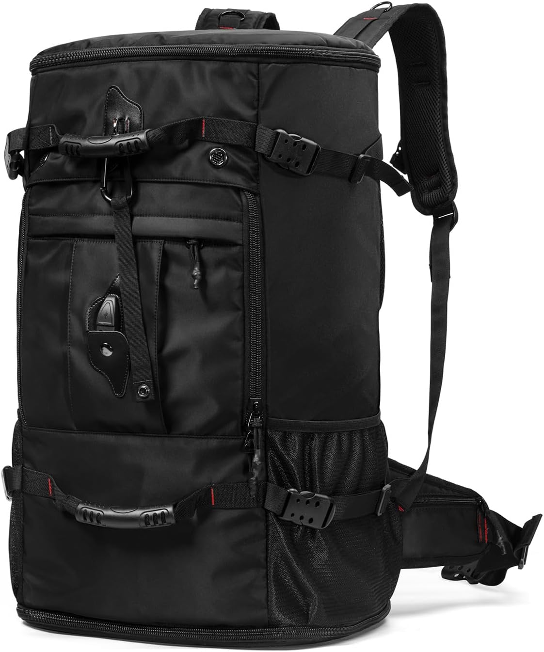 Large Capacity For Travel Hiking Sports Carry On Backpack Durable Convertible Duffle Bag Laptop airplane (black, 60L-Large)