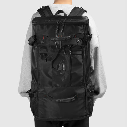 Large Capacity For Travel Hiking Sports Carry On Backpack Durable Convertible Duffle Bag Laptop airplane (black, 60L-Large)