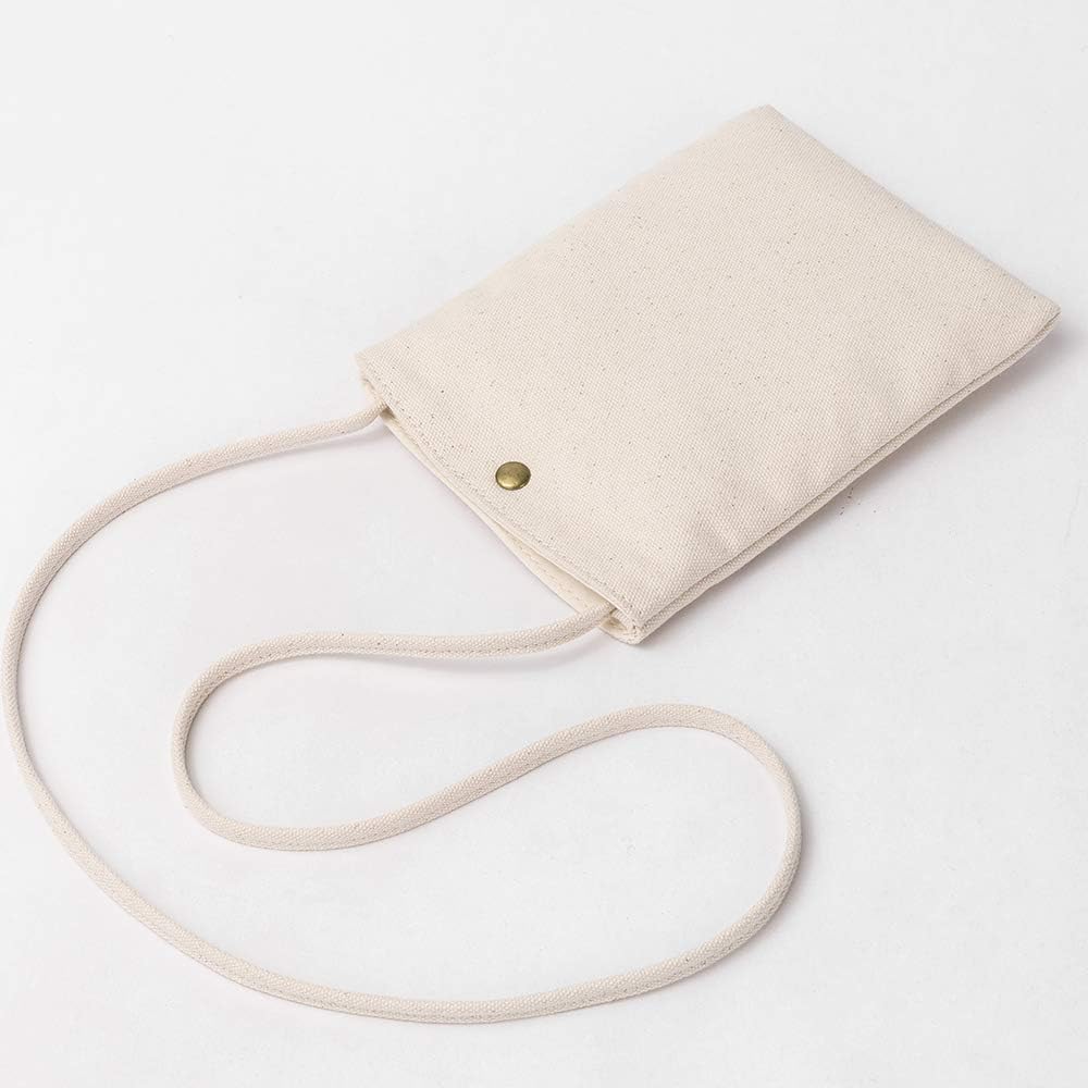 Pure Nylon Mobile Phone Bag Mini Cloth Bag ins Style Japanese Simple and Versatile Messenger Small Square Bag