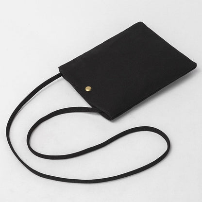 Pure Nylon Mobile Phone Bag Mini Cloth Bag ins Style Japanese Simple and Versatile Messenger Small Square Bag
