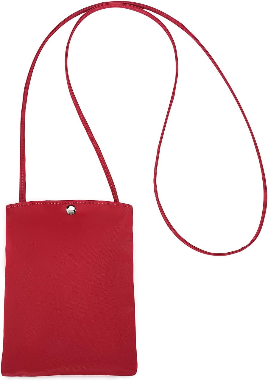 Pure Nylon Mobile Phone Bag Mini Cloth Bag ins Style Japanese Simple and Versatile Messenger Small Square Bag