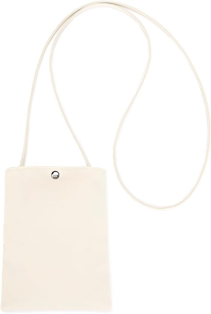 Pure Nylon Mobile Phone Bag Mini Cloth Bag ins Style Japanese Simple and Versatile Messenger Small Square Bag