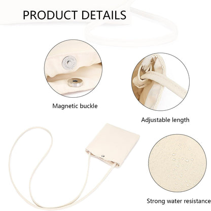 Pure Nylon Mobile Phone Bag Mini Cloth Bag ins Style Japanese Simple and Versatile Messenger Small Square Bag