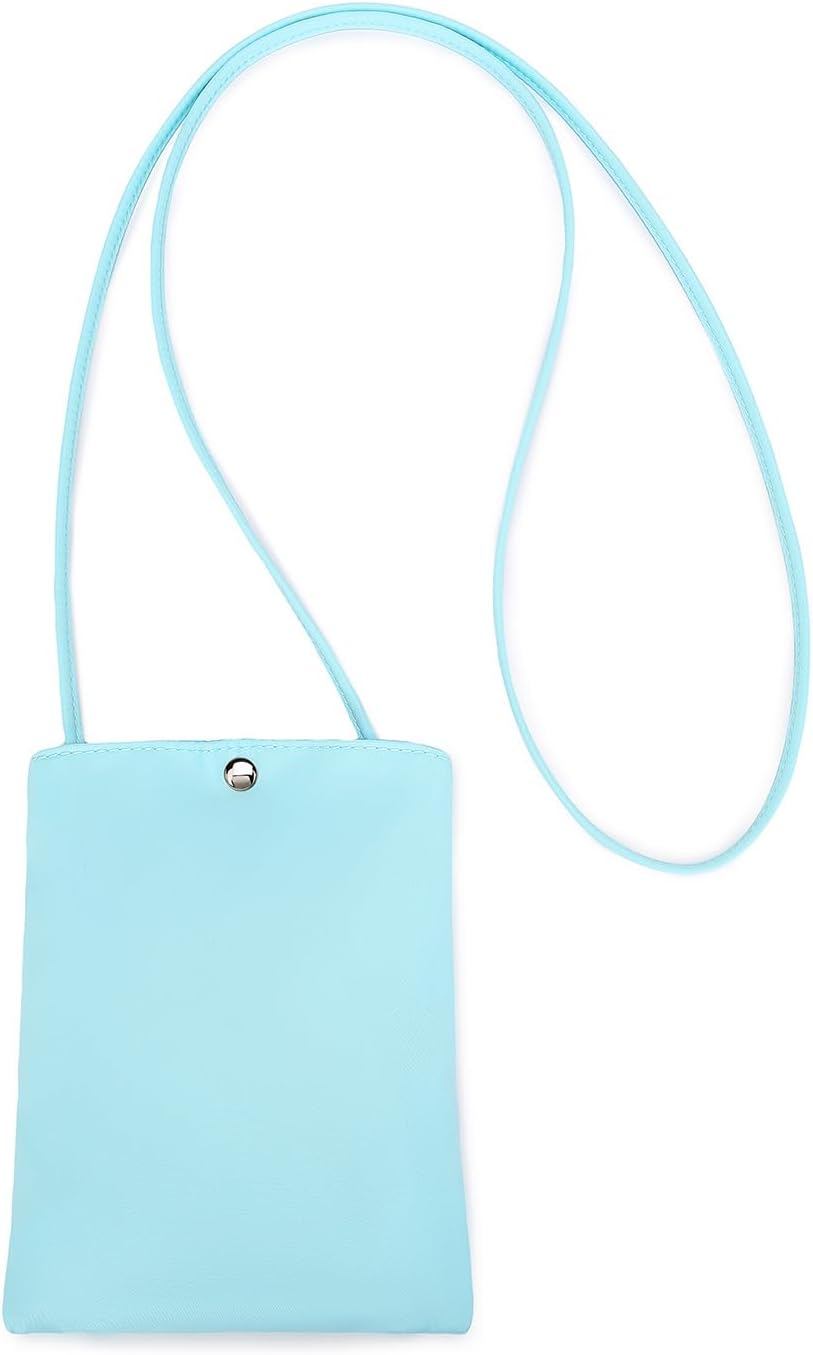 Pure Nylon Mobile Phone Bag Mini Cloth Bag ins Style Japanese Simple and Versatile Messenger Small Square Bag