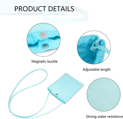 Pure Nylon Mobile Phone Bag Mini Cloth Bag ins Style Japanese Simple and Versatile Messenger Small Square Bag