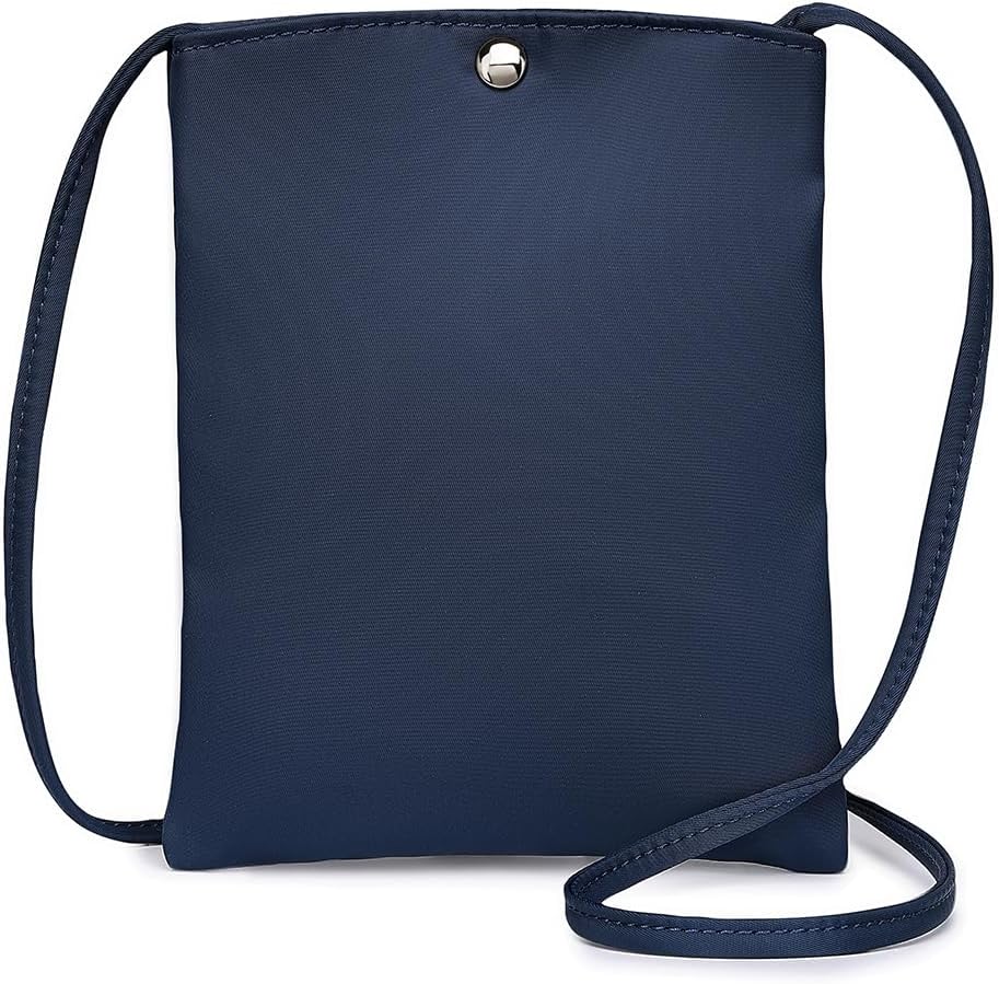 Pure Nylon Mobile Phone Bag Mini Cloth Bag ins Style Japanese Simple and Versatile Messenger Small Square Bag