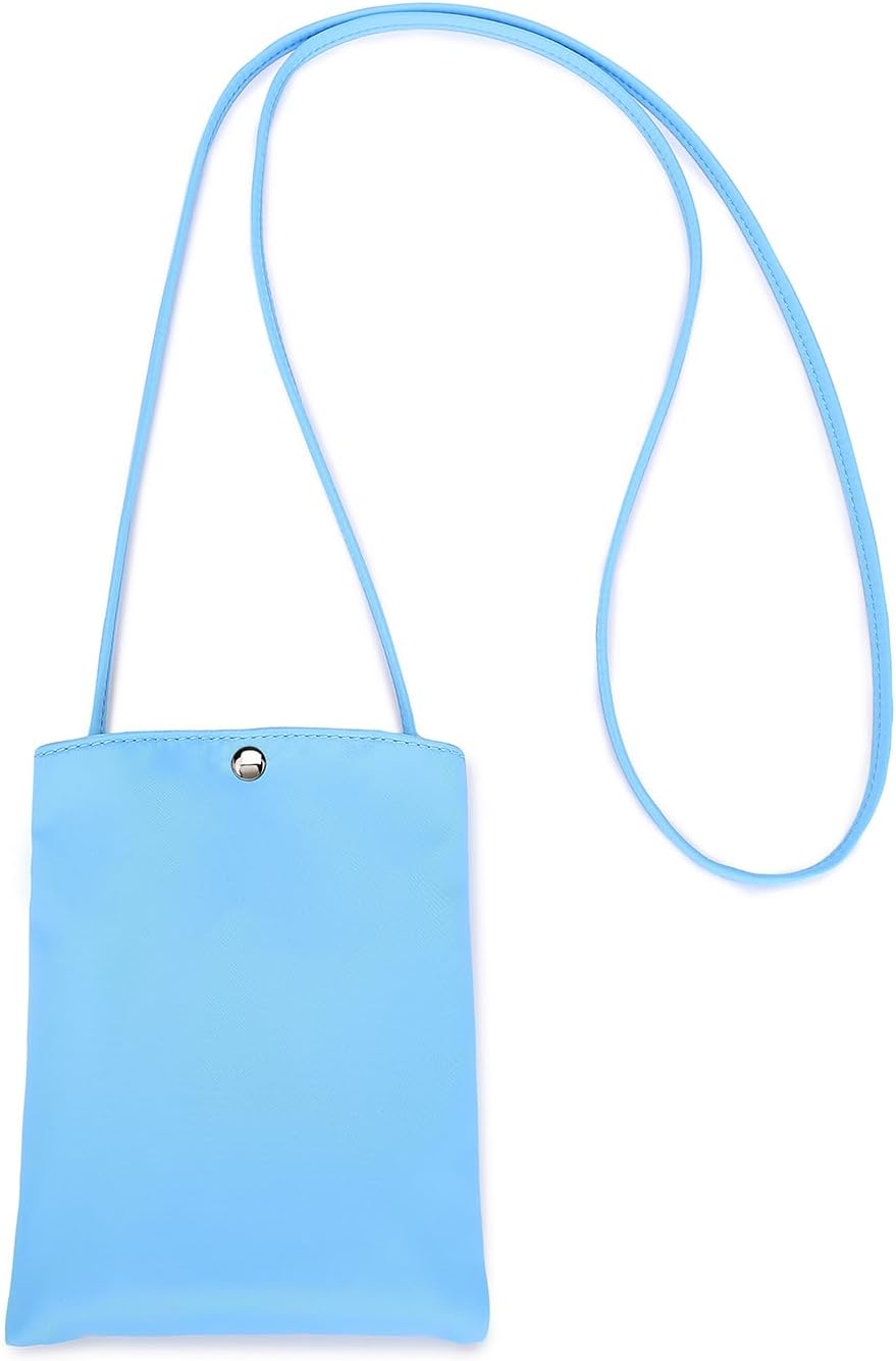 Pure Nylon Mobile Phone Bag Mini Cloth Bag ins Style Japanese Simple and Versatile Messenger Small Square Bag