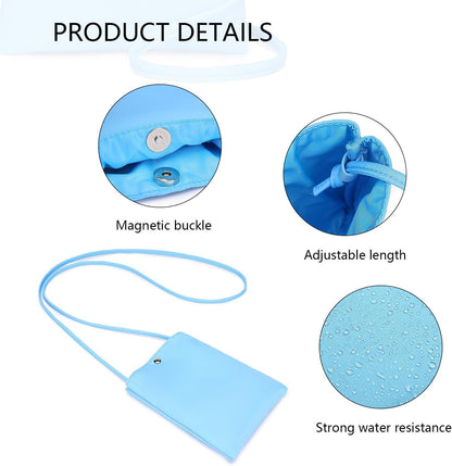 Pure Nylon Mobile Phone Bag Mini Cloth Bag ins Style Japanese Simple and Versatile Messenger Small Square Bag