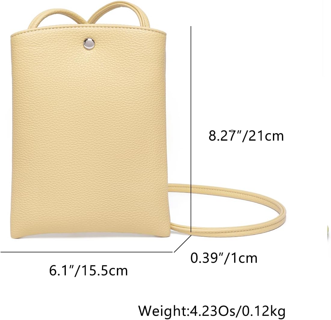 Pure Nylon Mobile Phone Bag Mini Cloth Bag ins Style Japanese Simple and Versatile Messenger Small Square Bag