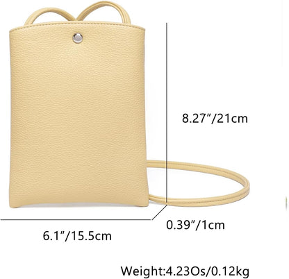 Pure Nylon Mobile Phone Bag Mini Cloth Bag ins Style Japanese Simple and Versatile Messenger Small Square Bag