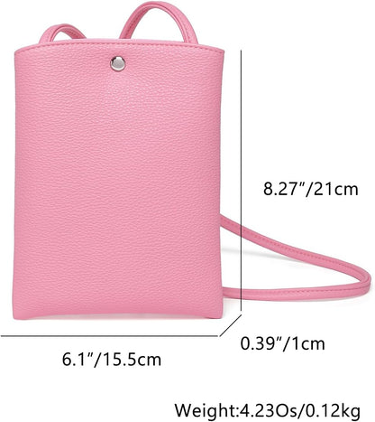 Pure Nylon Mobile Phone Bag Mini Cloth Bag ins Style Japanese Simple and Versatile Messenger Small Square Bag