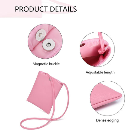 Pure Nylon Mobile Phone Bag Mini Cloth Bag ins Style Japanese Simple and Versatile Messenger Small Square Bag