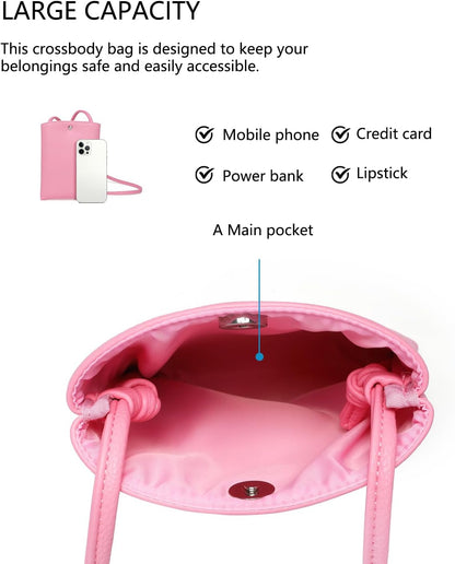 Pure Nylon Mobile Phone Bag Mini Cloth Bag ins Style Japanese Simple and Versatile Messenger Small Square Bag