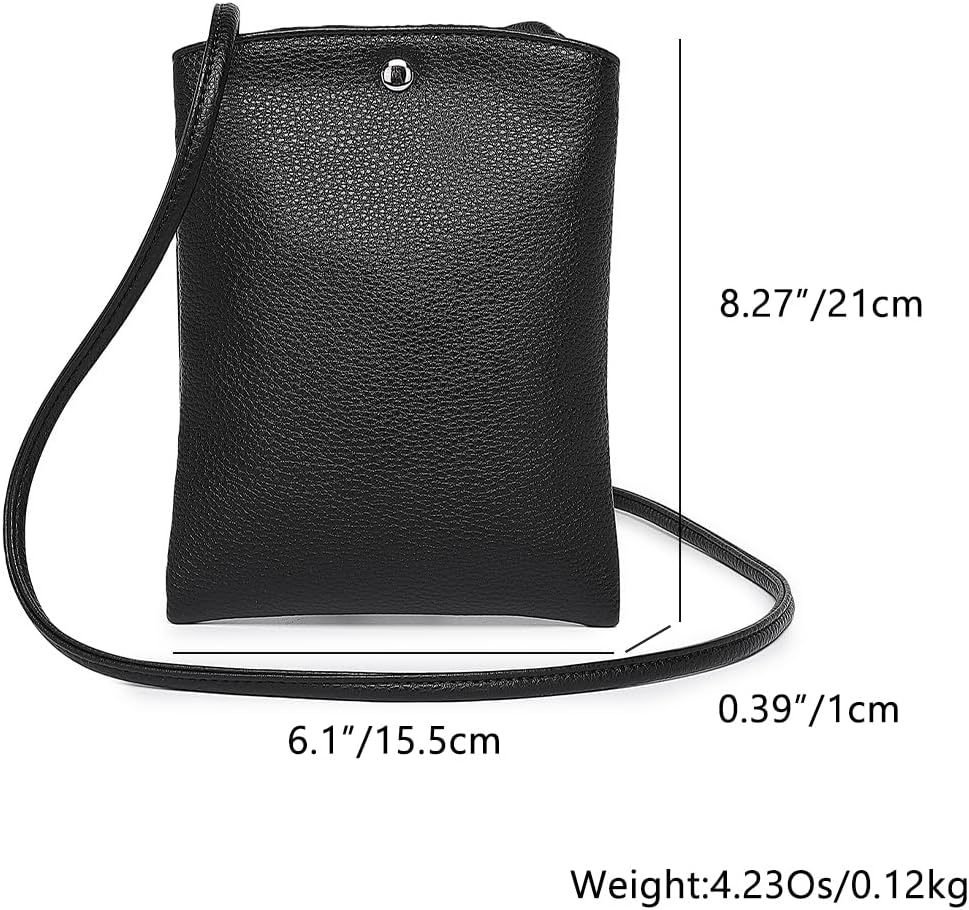 Pure Nylon Mobile Phone Bag Mini Cloth Bag ins Style Japanese Simple and Versatile Messenger Small Square Bag