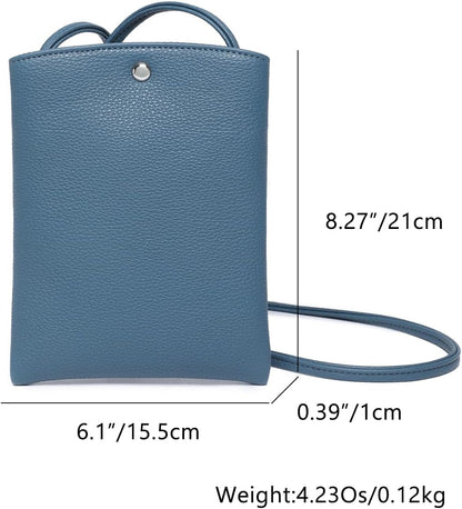 Pure Nylon Mobile Phone Bag Mini Cloth Bag ins Style Japanese Simple and Versatile Messenger Small Square Bag