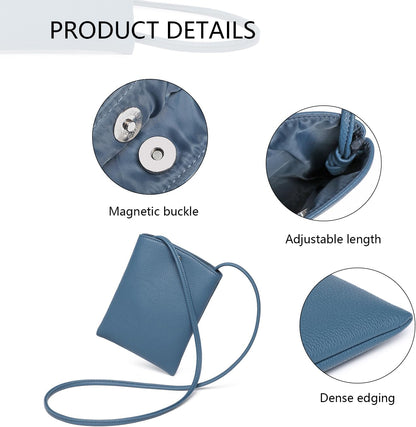 Pure Nylon Mobile Phone Bag Mini Cloth Bag ins Style Japanese Simple and Versatile Messenger Small Square Bag