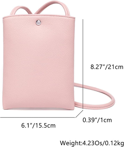 Pure Nylon Mobile Phone Bag Mini Cloth Bag ins Style Japanese Simple and Versatile Messenger Small Square Bag