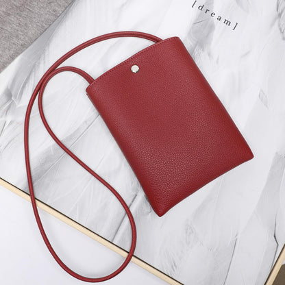 Pure Nylon Mobile Phone Bag Mini Cloth Bag ins Style Japanese Simple and Versatile Messenger Small Square Bag