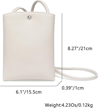 Pure Nylon Mobile Phone Bag Mini Cloth Bag ins Style Japanese Simple and Versatile Messenger Small Square Bag