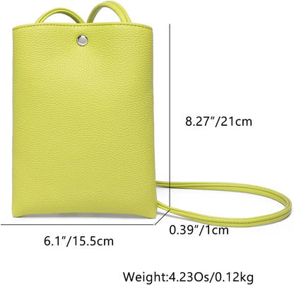 Pure Nylon Mobile Phone Bag Mini Cloth Bag ins Style Japanese Simple and Versatile Messenger Small Square Bag