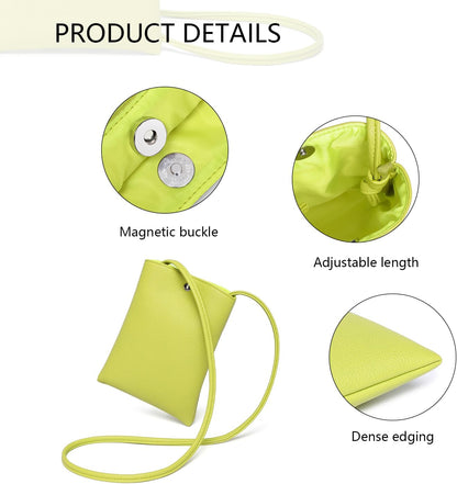 Pure Nylon Mobile Phone Bag Mini Cloth Bag ins Style Japanese Simple and Versatile Messenger Small Square Bag