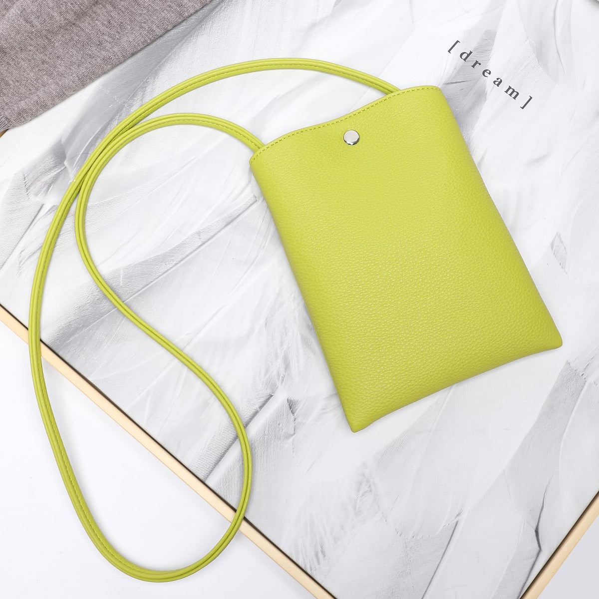 Pure Nylon Mobile Phone Bag Mini Cloth Bag ins Style Japanese Simple and Versatile Messenger Small Square Bag