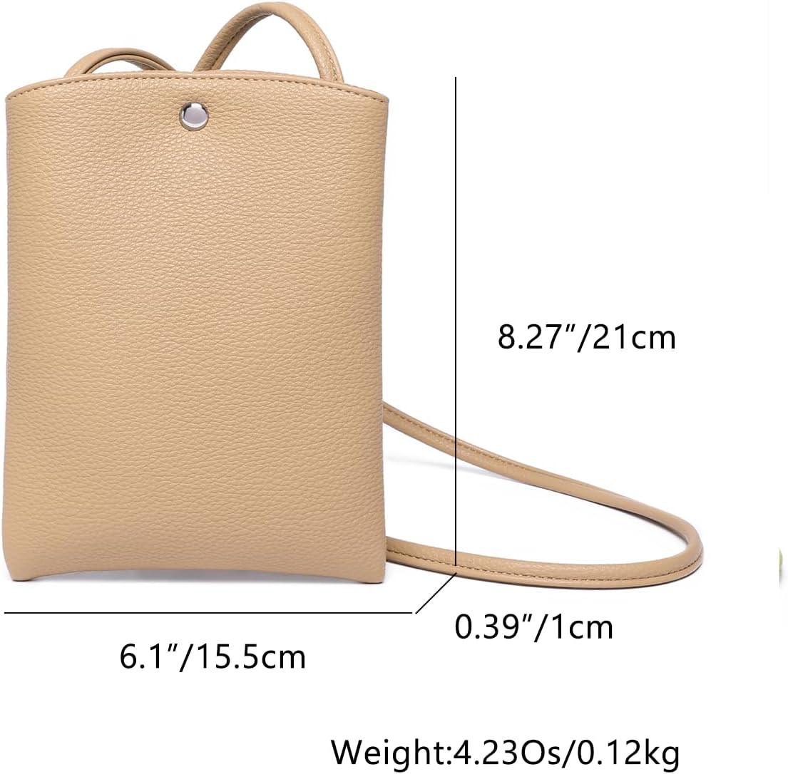Pure Nylon Mobile Phone Bag Mini Cloth Bag ins Style Japanese Simple and Versatile Messenger Small Square Bag
