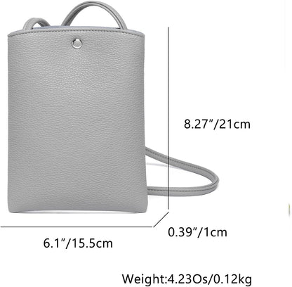 Pure Nylon Mobile Phone Bag Mini Cloth Bag ins Style Japanese Simple and Versatile Messenger Small Square Bag